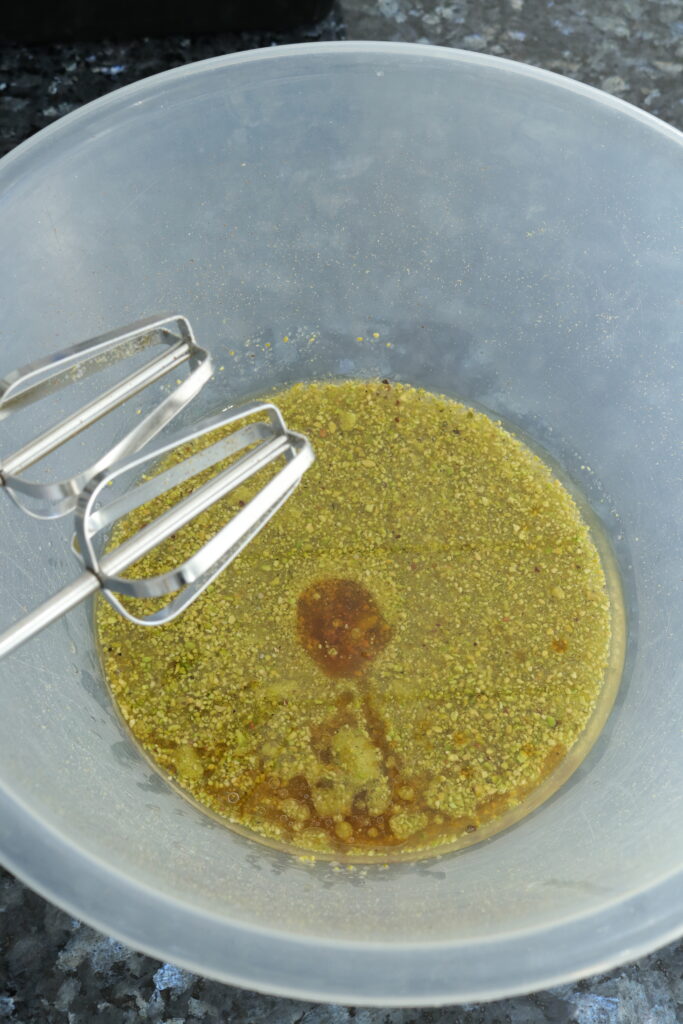 add oil and vanilla