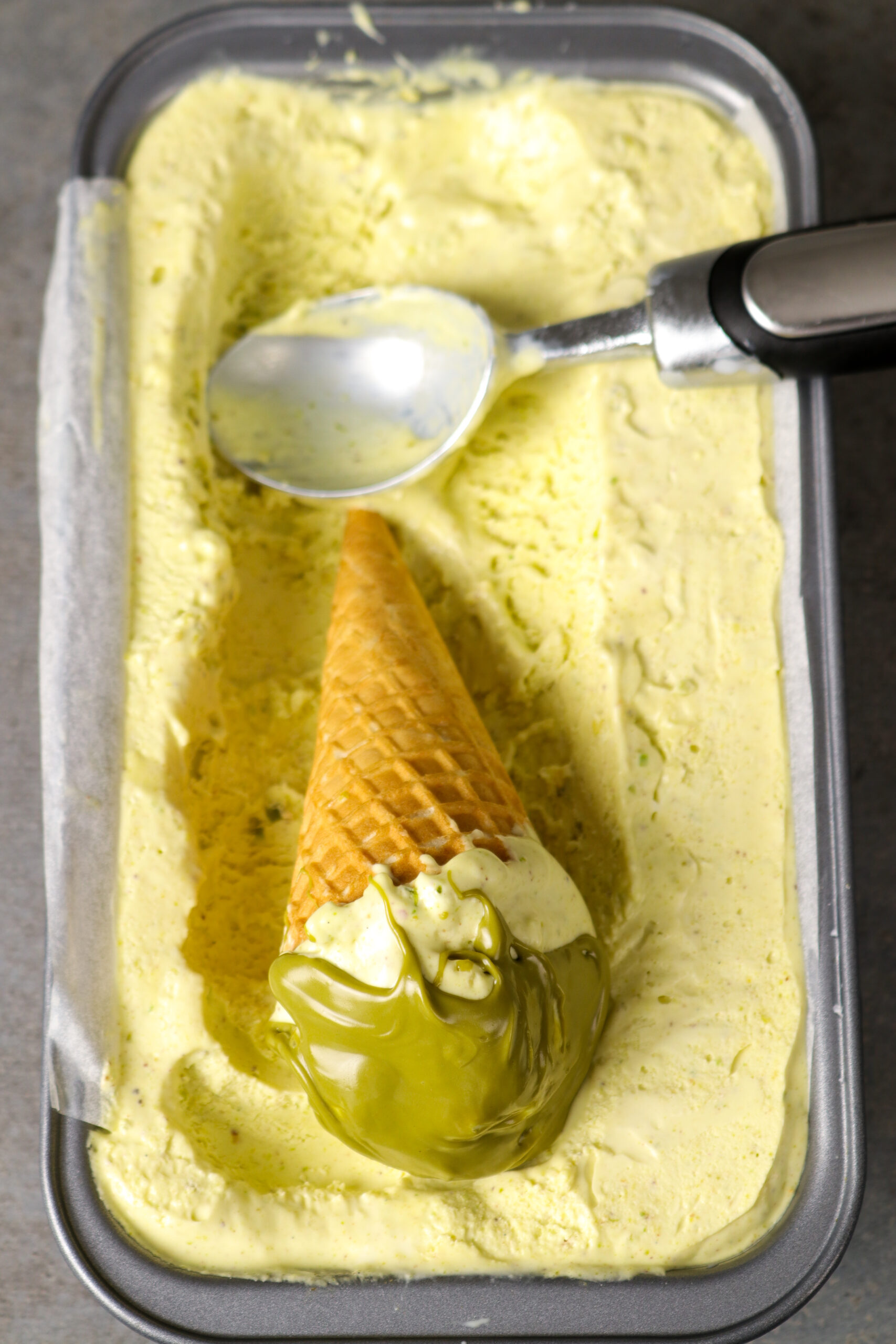 Homemade Pistachio Ice Cream - Broma Bakery