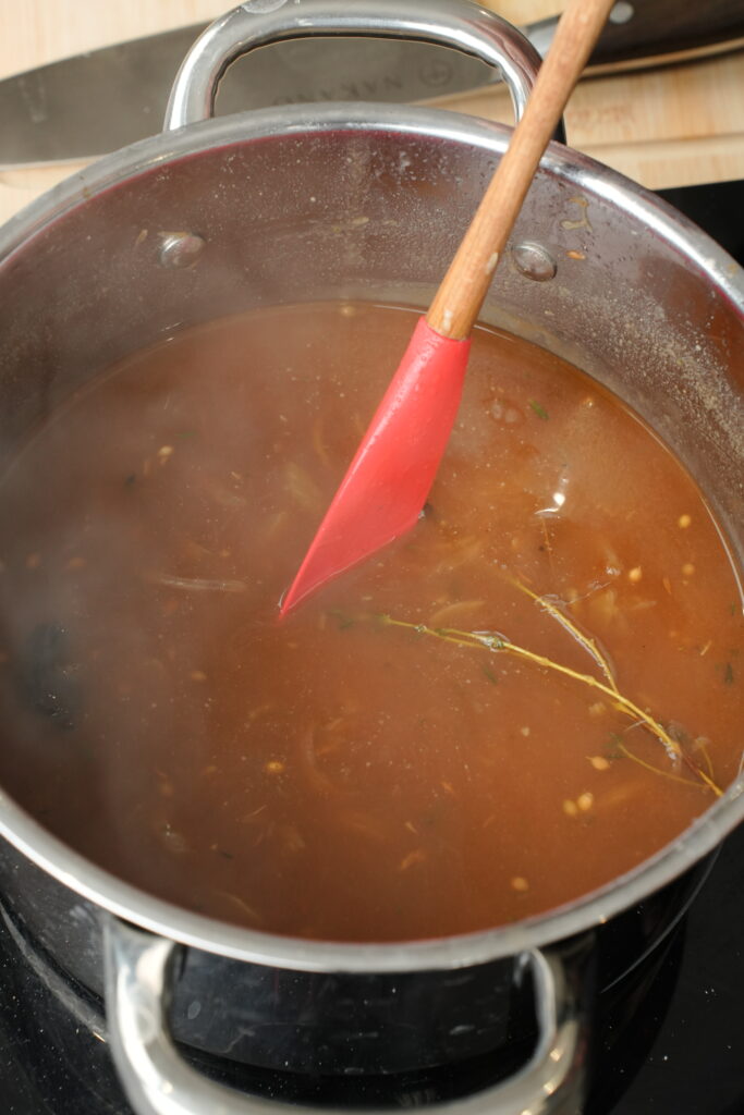 simmering masala onion gravy