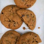 ginger and dark chocolate cookies