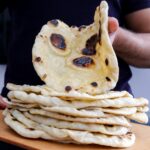 Homemade naan