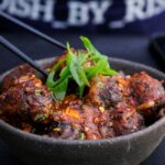 sriracha glazed vegetable manchurian