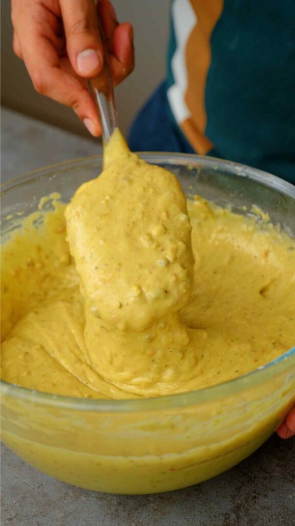pistachio sponge batter