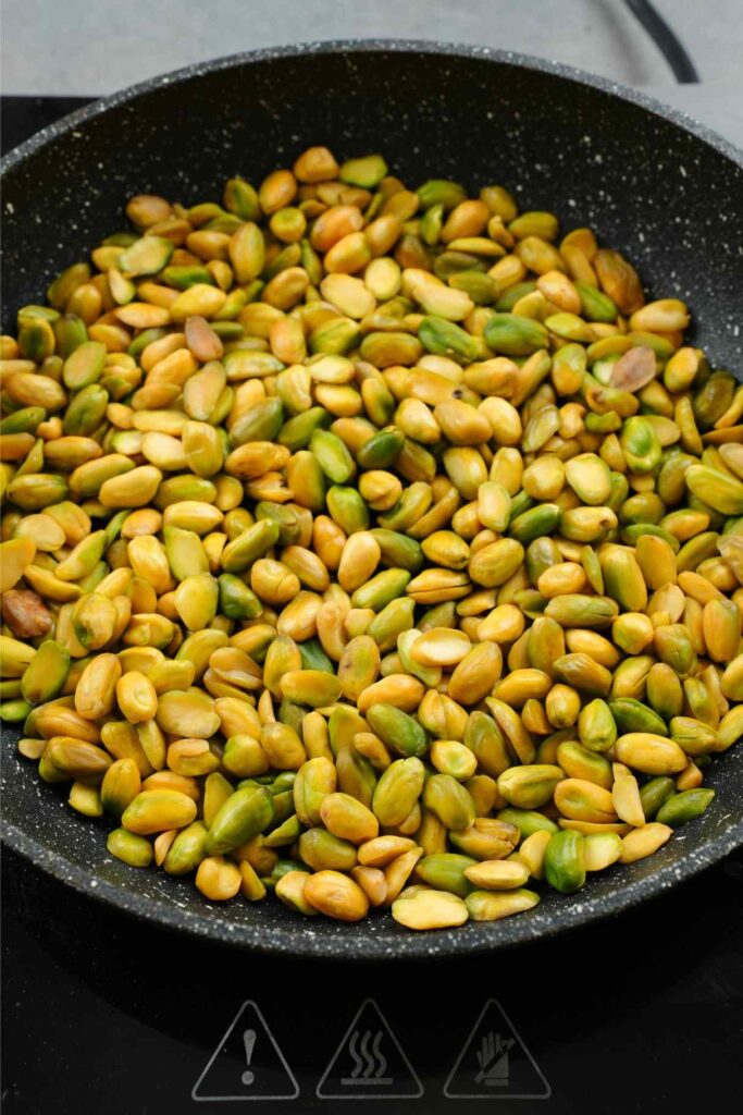 toasting pistachios