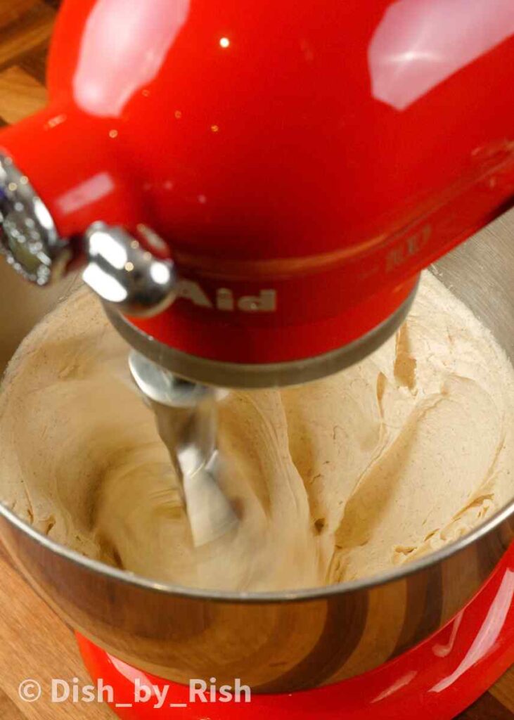 whisking brown butter and buttercream