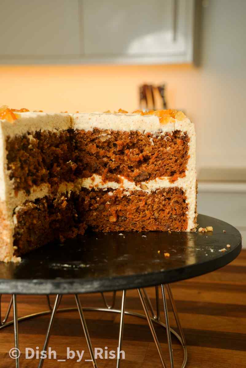 carrot cake with brown butter cream cheese frosting