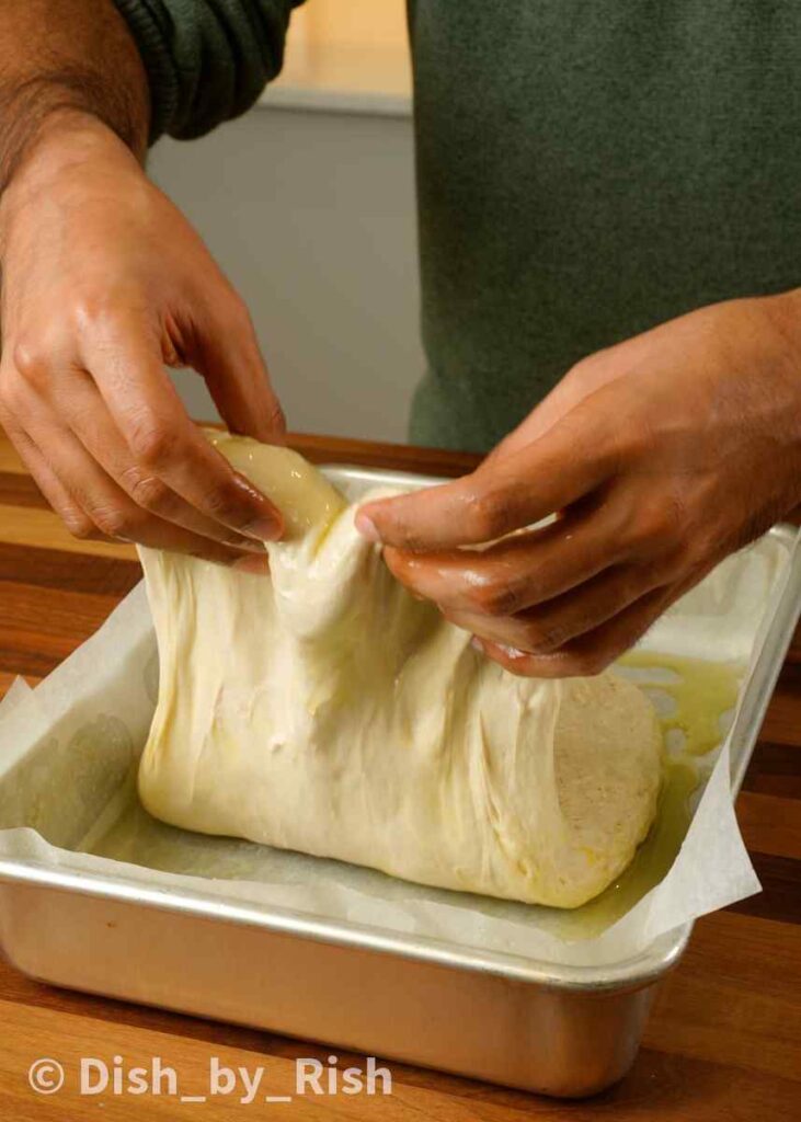 carrying out final fold