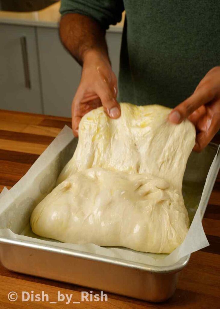 carrying out final fold